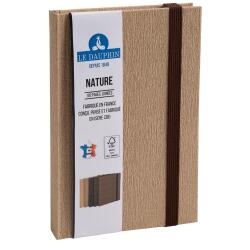 Le dauphin notebook 170x110, 192 lined pages - brown