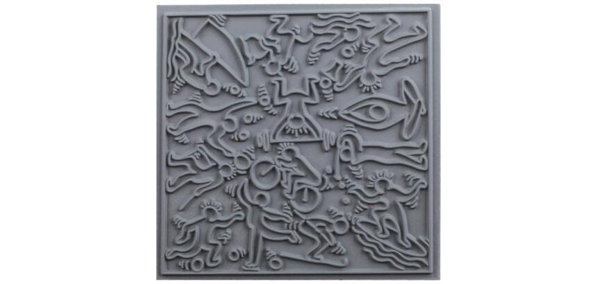 Cernit plaque de texture Sports - Gris