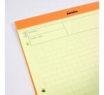Stapled Audit Pad, 210 x 318 mm, 80 sheets, orange