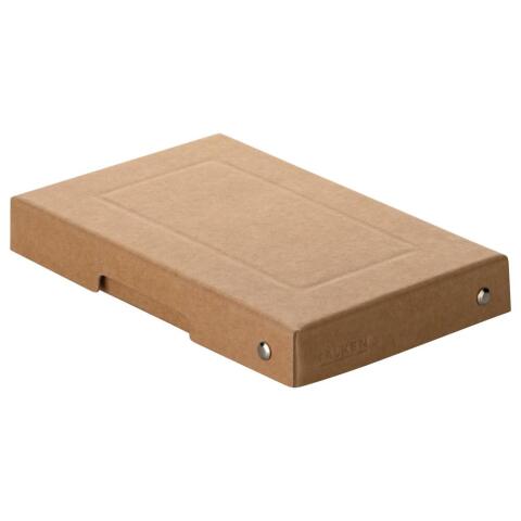 Caja de almacenamiento PureBox Naturaleza de Exacompta A6 12 x 18.5 x 2.5 cm de alto - Marrón