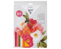 KIT CRÉPON, Bouquet de fleurs 20,5x1,5x30cm - Assortiment