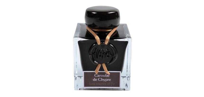 Encre 1670 à paillettes dorées 50ml - Caroube de Chypre