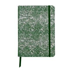 CÉLESTE Carnet A5 souple 144 pages, Lignées Lazer Vert Argent