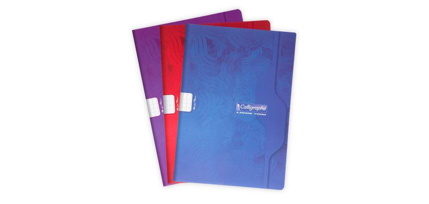 Cahier piqué 7000 A4 48 pages grands carreaux 70 g - Assortis