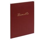 Livre d'or Balacron avec titre 100 pages blanches - 27x22 cm vertical - Couleurs assorties