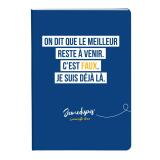 Jemedisais, Carnet broché A5 14,8x21 cm, 128 pages, ligné, assortis. - Multicolore