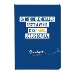 Jemedisais, Carnet broché A5 14,8x21 cm, 128 pages, ligné, assortis. - Multicolore