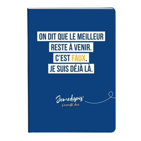 Jemedisais, Carnet broché A5 14,8x21 cm, 128 pages, ligné, assortis. - Multicolore