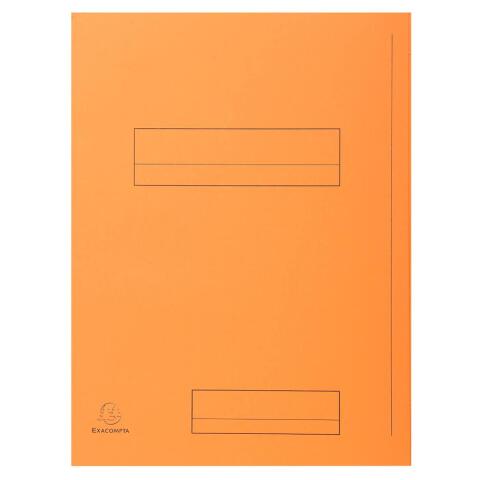 Paquete de 50 Subcarpetas con 2 solapas SUPER 210 g/m2 Exacompta - Naranja