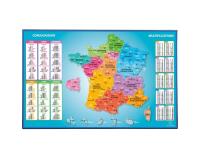 Sous-main rigide PVC France - 37,5x57,5cm - Visuel