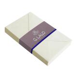 25 enveloppes visite (90x140mm) Vergé de France doublées gommées