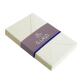25 enveloppes visite (90x140mm) Vergé de France doublées gommées