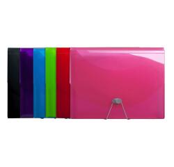 Clasificadores Maletines lomo con fuelle Iderama ® PP - Tamaño: 33x25 cm para: A4 - Colores surtidos