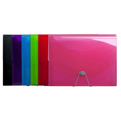 Clasificadores Maletines lomo con fuelle Iderama ® PP - Tamaño: 33x25 cm para: A4 - Colores surtidos