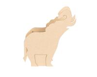 Pot à crayons Eléphant 18x5x20cm - Kraft