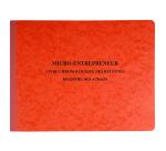 Piqûre 24x32cm Livre chronologique des recettes - Reg. des achats - Spécial micro-entrepreneurs - Couleurs assorties