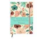 Gaïa beige, DaytoDay journal A5 14,8 x 21 cm, 192 pages, dot, pochette à soufflet au dos, marquepage, fermeture élastique, ass.