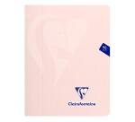 Cahier piqué Mimesys PASTEL 17x22 cm 96 pages grands carreaux couverture polypropylène - Assortis