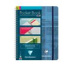 Pocket Book cahier reliure intégrale à élastique A5+ 120 pages détachables ligné Couleur aléatoire - Assortis