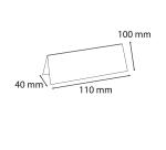 Lot de 10 chevalets double face horizontal A7 - Cristal