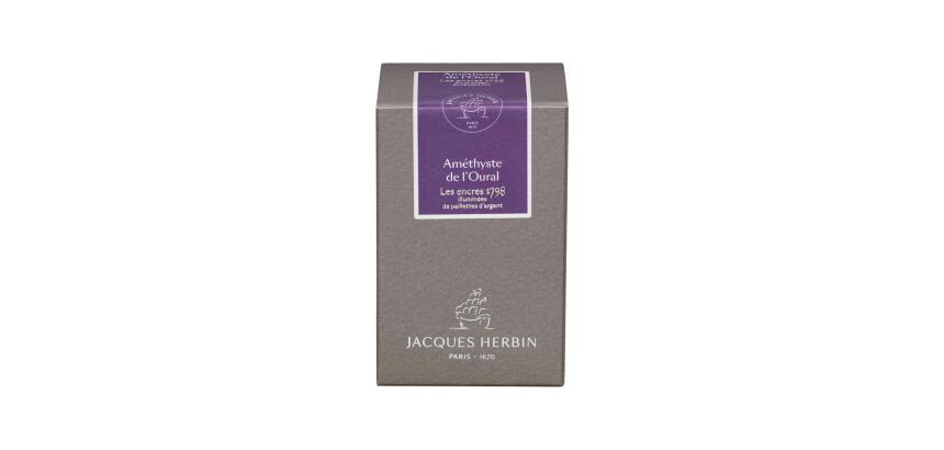 Encre 1798 à paillettes argentées - Violet améthyste