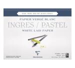 Ingres Pastel bloc collé 25F 30x40cm 130g - Blanc