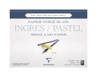 Ingres Pastel bloc collé 25F 30x40cm 130g - Blanc