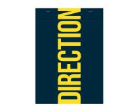 Bloc de bureau Direction agrafé A4 100 feuilles petits carreaux 70 g - Bleu