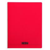 Cahier piqué 8000 POLYPRO 24x32 cm 96 pages grands carreaux 90 g - Rouge