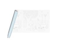 FRESQUE À PEINDRE, Rouleau 120g/m2 au format 10x0,50m - Jardinage