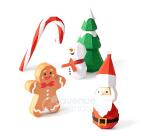 Boîte créative, Pliages de Noël 3D - Rouge