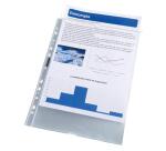 Bloc exacompta pochettes perforees detachables lisse   11 trous 55 microns 210x297   mm 50 unites