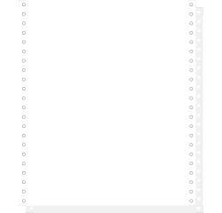 WHITE 2 PLY CARBONLESS COMP.PAP. 240X11'' - White