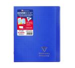 Cahier piqué Koverbook 17x22 cm 96 pages petits carreaux couverture polypropylène 100% recyclé