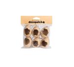 Pack 6 oeufs cassés à suspendre - Kraft