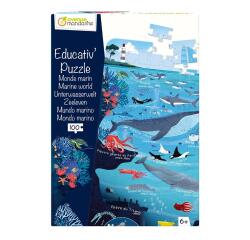 Puzzle éducatif, Monde marin - Multicolore