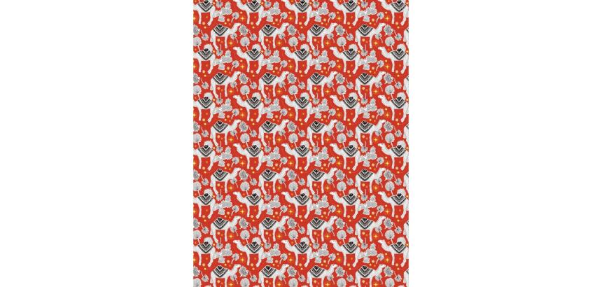 826 - Pochette 20 feuilles Décopatch - Rouge