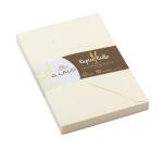20 enveloppes C6 (114x162mm) paille gommées - ivoire
