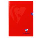 Cahier piqué Mimesys A4 48 pages grands carreaux couverture polypropylène Couleur aléatoire - Assortis