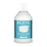 Darwi Flacon de 250 ml de Peinture Acrylique Universelle Nacrée - Blanc nacré