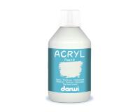 Darwi Flacon de 250 ml de Peinture Acrylique Universelle Nacrée - Blanc nacré