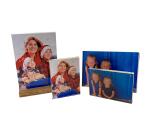 Porte-visuel droit vertical A6 - Cristal