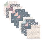 ORIGAMI, Pochette de 60 feuilles 70g/m2 au format 15x15cm - Little love - Multicolore