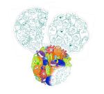 Graffy Mandala, Pêle Mêle Monstres - Bleu