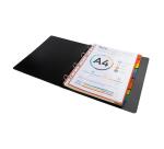 Intercalaires carte 220g 10 positions - A4 maxi - Couleurs assorties
