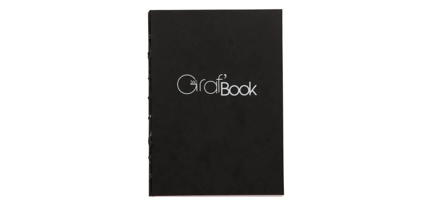 Graf'Book 360° carnet cousu dos brut 100F A6 100g F - Noir