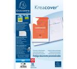 Kreacover® Personaliseerbare showalbums harde PP met vaste rug - 10 tassen - 20 zichten - A4 - Wit