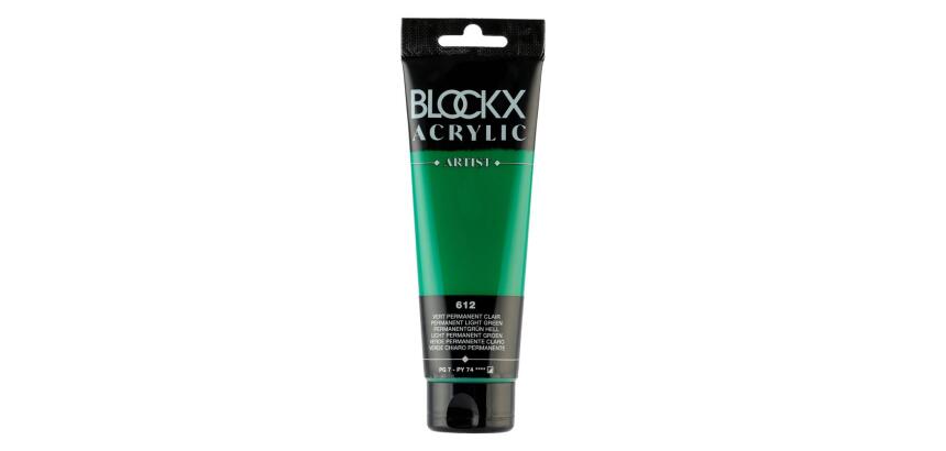 Peinture acrylique fine tube 120ml - Vert permanent clair