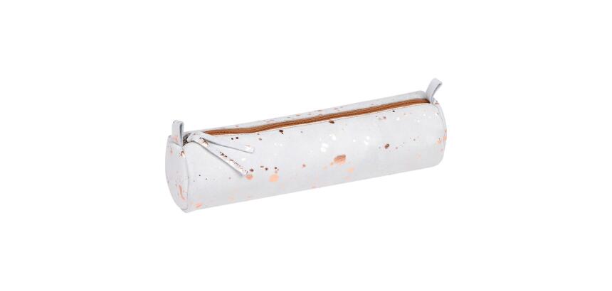 COSMICUIR DAIM Trousse ronde Ø5,5x22cm - Cuivre