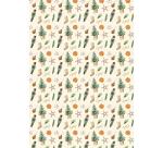 PAPIERS IMPRIMÉS, Bloc de 20 feuilles à motifs 160g/m2 au format A4 (21x29,7cm) + 1 idée créative - Noël vitaminé - Multicolore